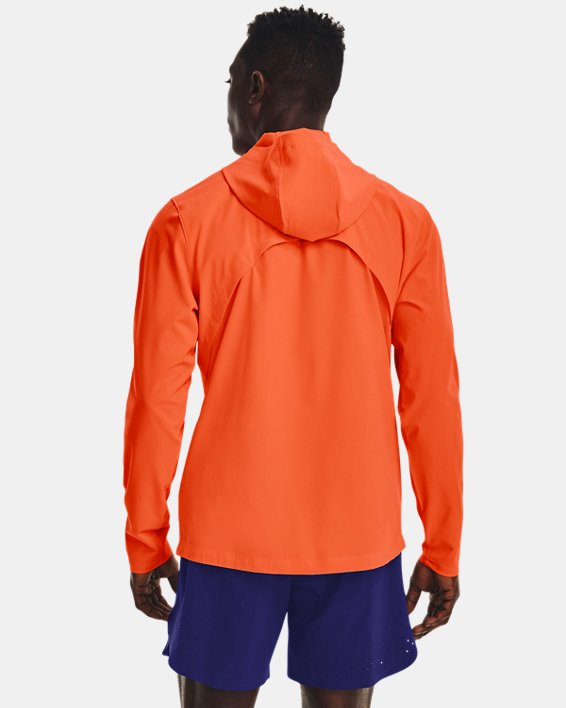 Men's UA Run Anywhere Storm Jacket, Orange, pdpMainDesktop image number 1
